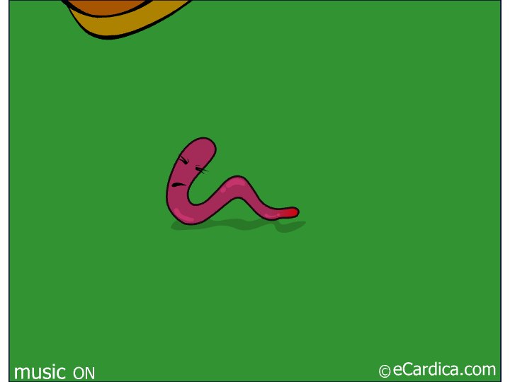 Sad Worm Under A Boot eCard - free Get Well greeting card