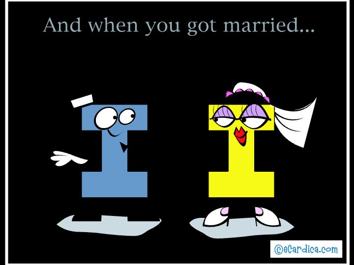 The Day You Got Married eCard - free Anniversary greeting card