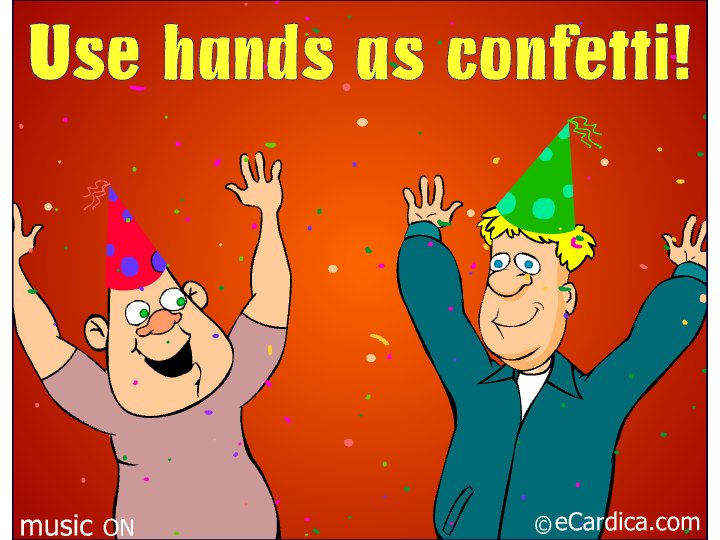 Use Hands As Confetti