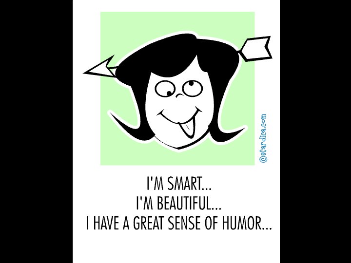 Smart Beautiful And Funny Me eCard - free Brother Birthday greeting card