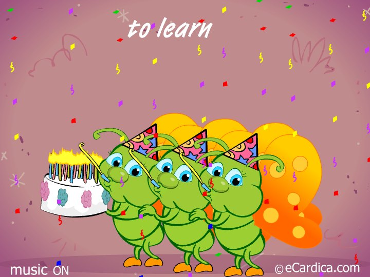 Caterpillars With Birthday Cake eCard - free Birthday greeting card