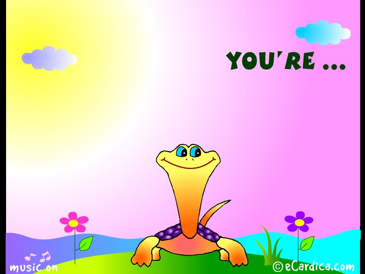 Apple Of My Eye Turtle eCard - free Family greeting card
