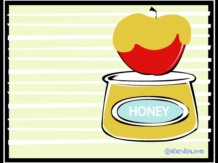 Apple Dipped in Honey