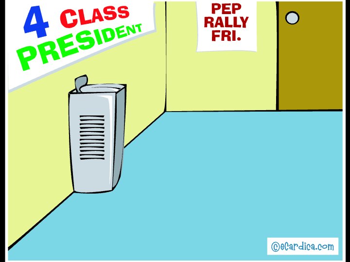 School Hallway Pep Rally eCard - free Back to School greeting card