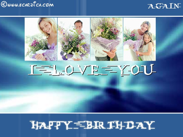 Bouquets I Love You Card