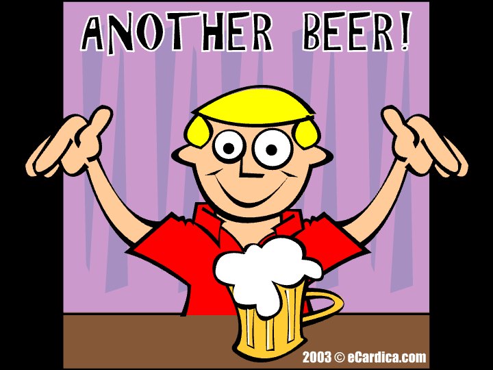Another Beer Cheers Guy eCard - free For Him greeting card