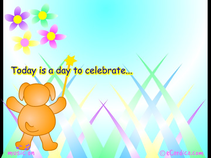 Puppy Best Friend Celebration Card eCard - free Friendship greeting card