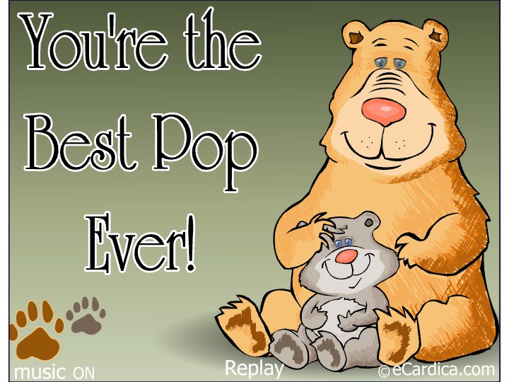 Best Pop Ever Bears eCard - free Father's Day greeting card