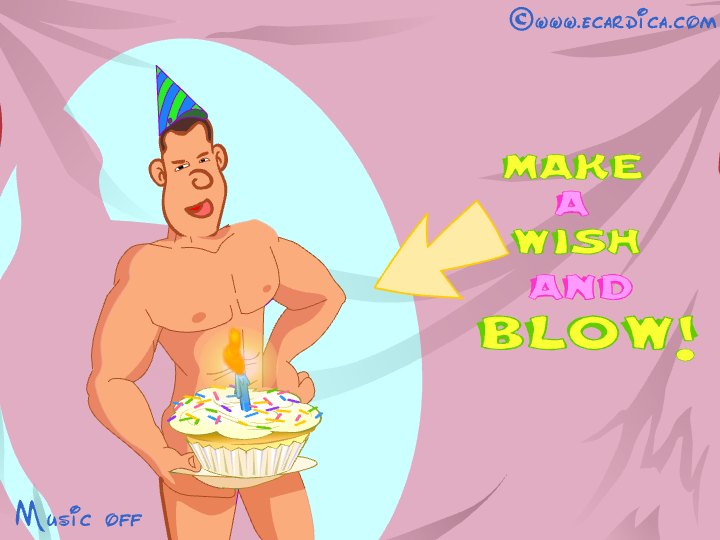 Make A Wish And Blow eCard - free For Her greeting card