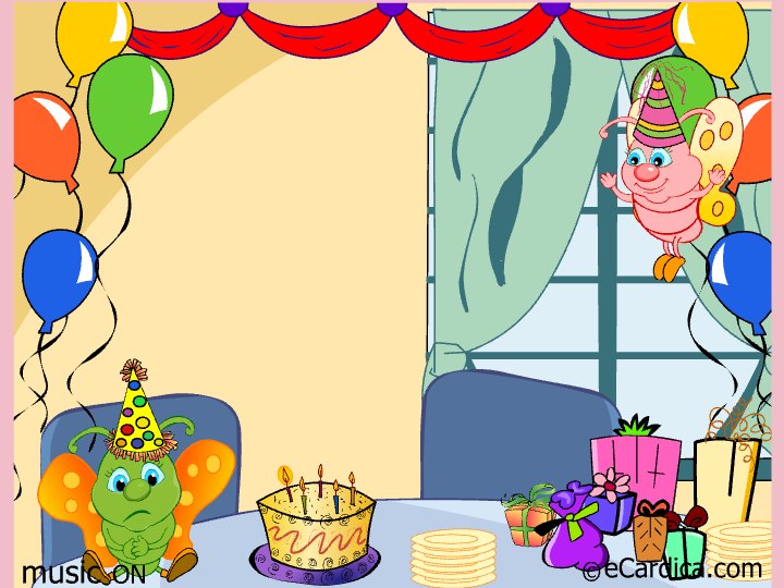 Lonely Birthday Butterfly Party eCard - free Over the Hill greeting card