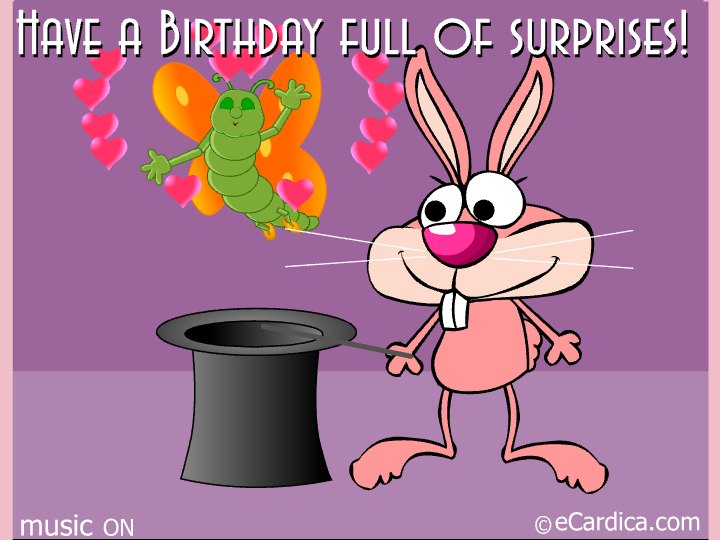Birthday Full Of Surprises eCard - free Birthday greeting card