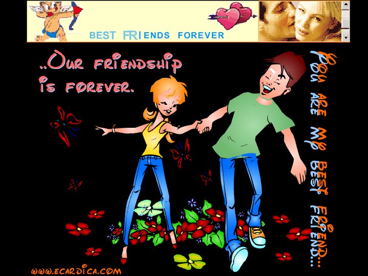 Best Friends Forever Card eCard - free Friendship greeting card