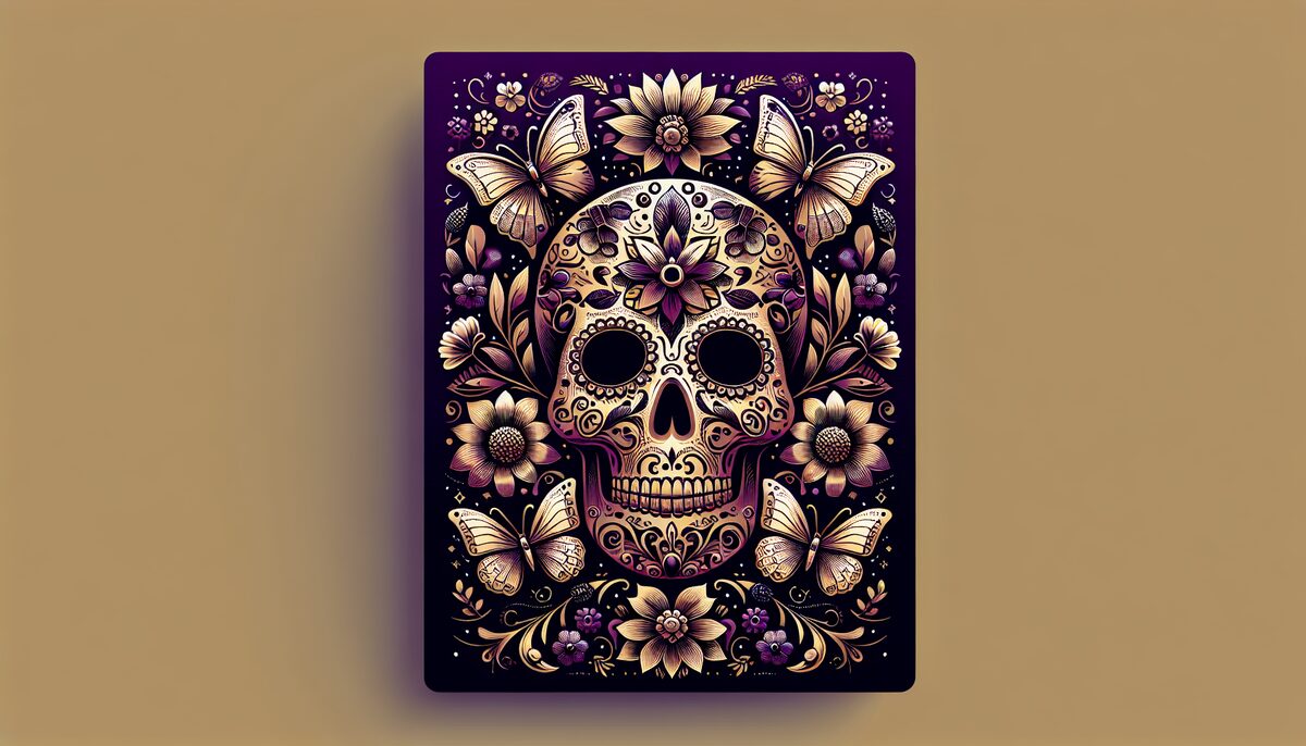 Calavera Elegante eCard - free Day of the Dead greeting card