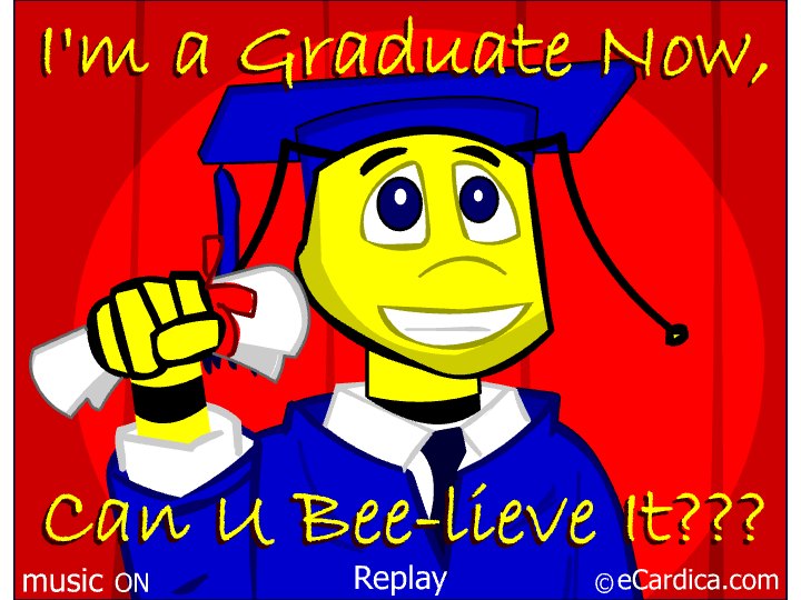 Can You Believe I Graduated eCard - free Graduation greeting card