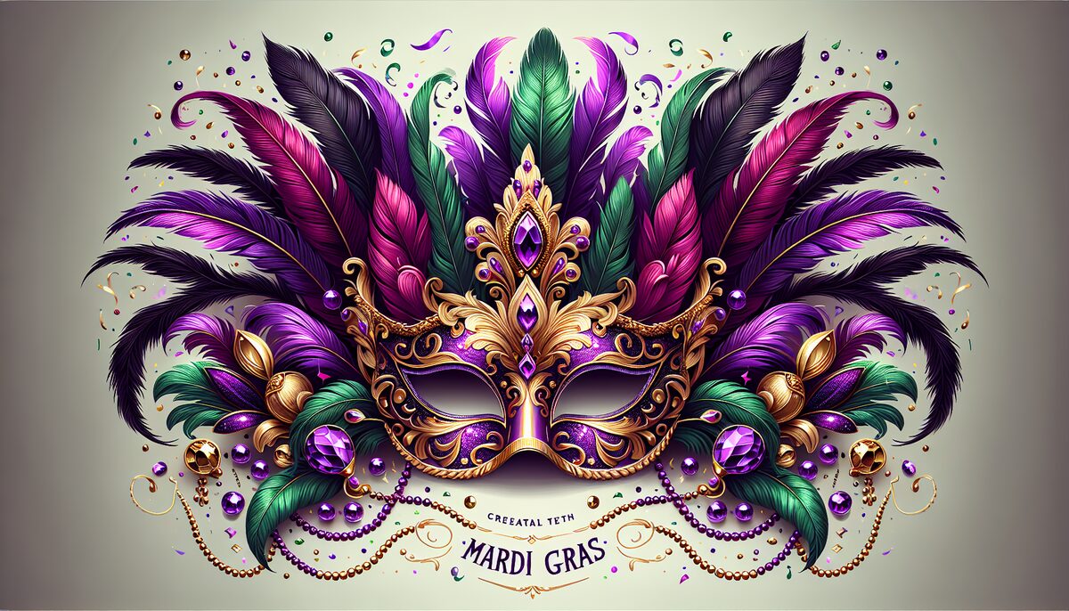 Carnival Mask eCard - free Mardi Gras greeting card