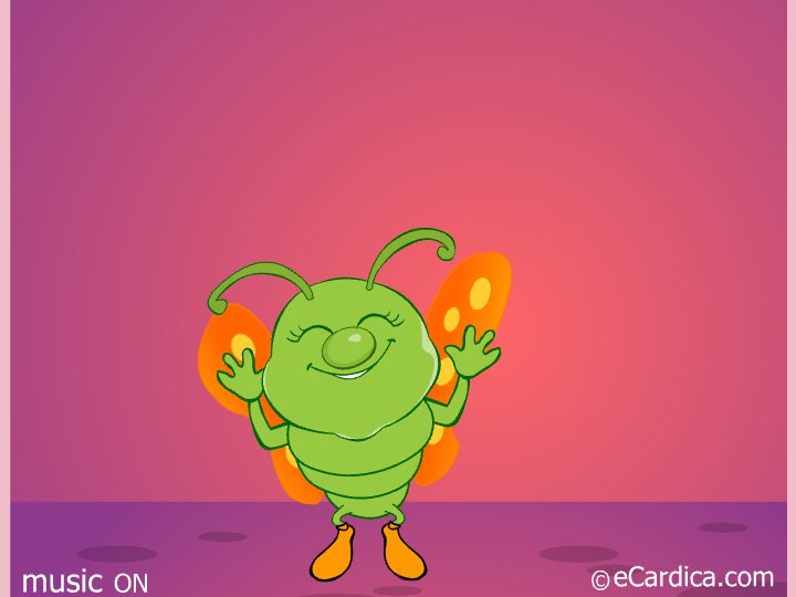 Happy Congratulations Butterfly Cheer eCard - free Congratulations greeting card