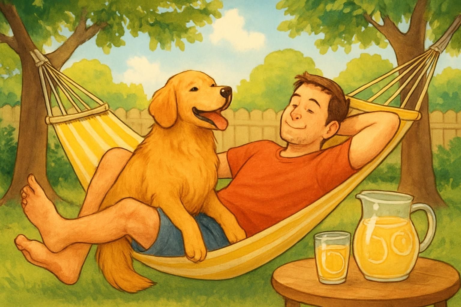 Dad & Pup Father's Day eCard