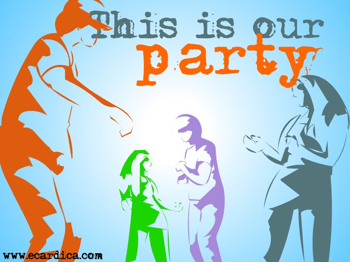 This Is Our Party Dancers eCard - free Funny greeting card