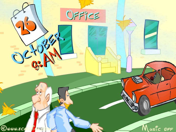 Daylight Savings Ends Late For Work eCard - free More Holidays greeting card