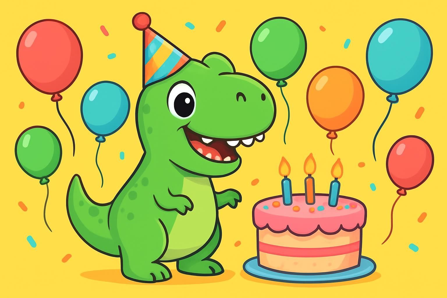 Dino-mite Party eCard - free Dinosaur Birthday greeting card