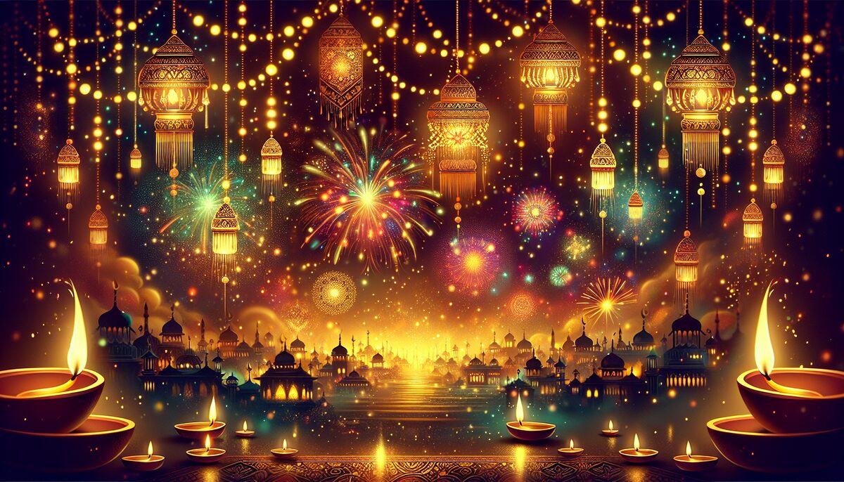 Diwali Sparkle eCard - free Diwali greeting card