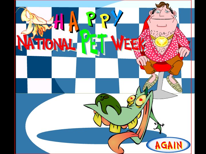 National Pet Week Man And Lizard