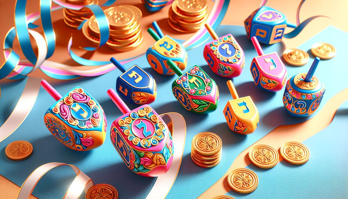 Dreidel Joy eCard - free Hanukkah greeting card