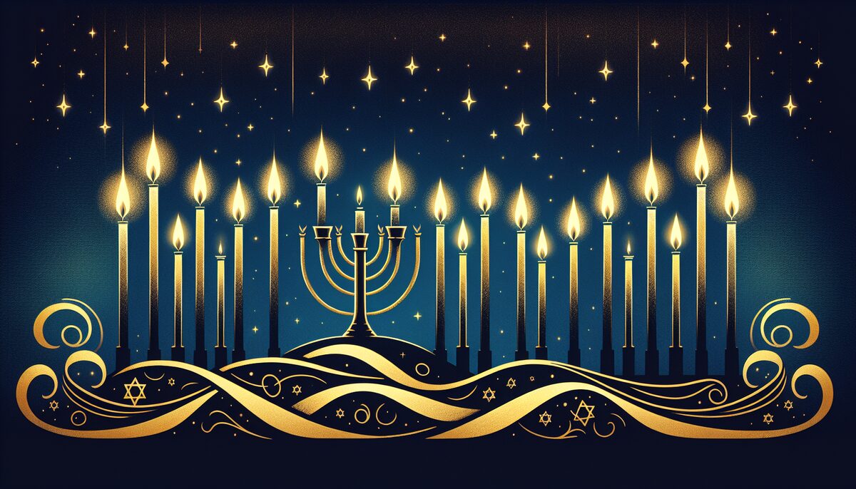 Eight Nights eCard - free Hanukkah greeting card