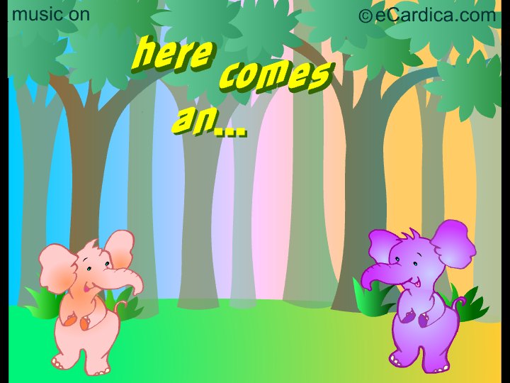 Elephant Sized Hug Surprise eCard - free Hugs greeting card