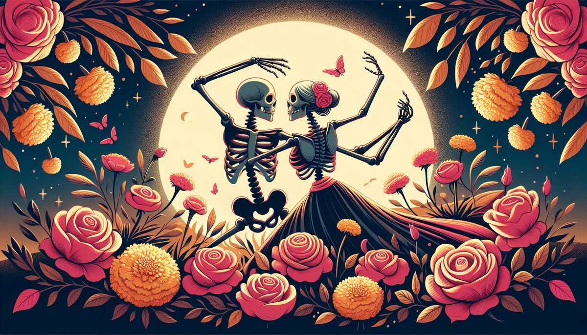 Eternal Love eCard - free Day of the Dead greeting card