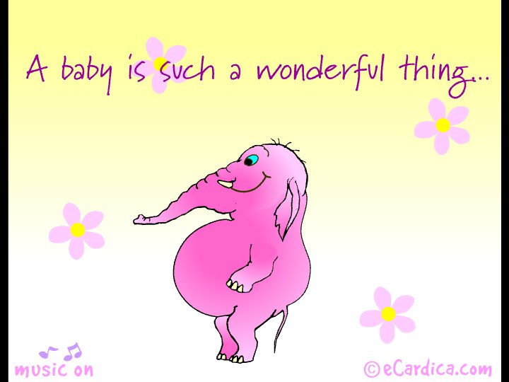Expecting A Baby Pink Elephant