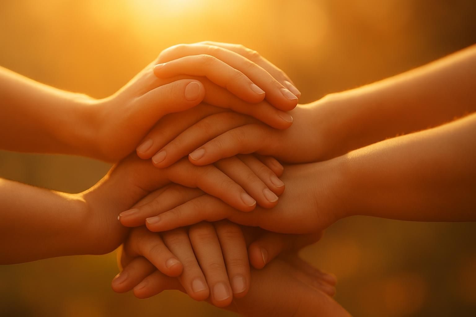 Hands Together eCard - free Family greeting card