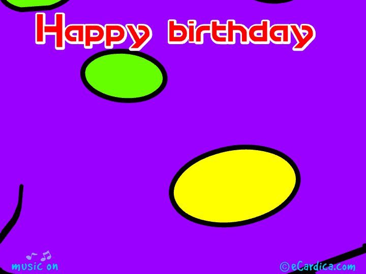 Polka Dot Happy Birthday Fun eCard - free Family greeting card