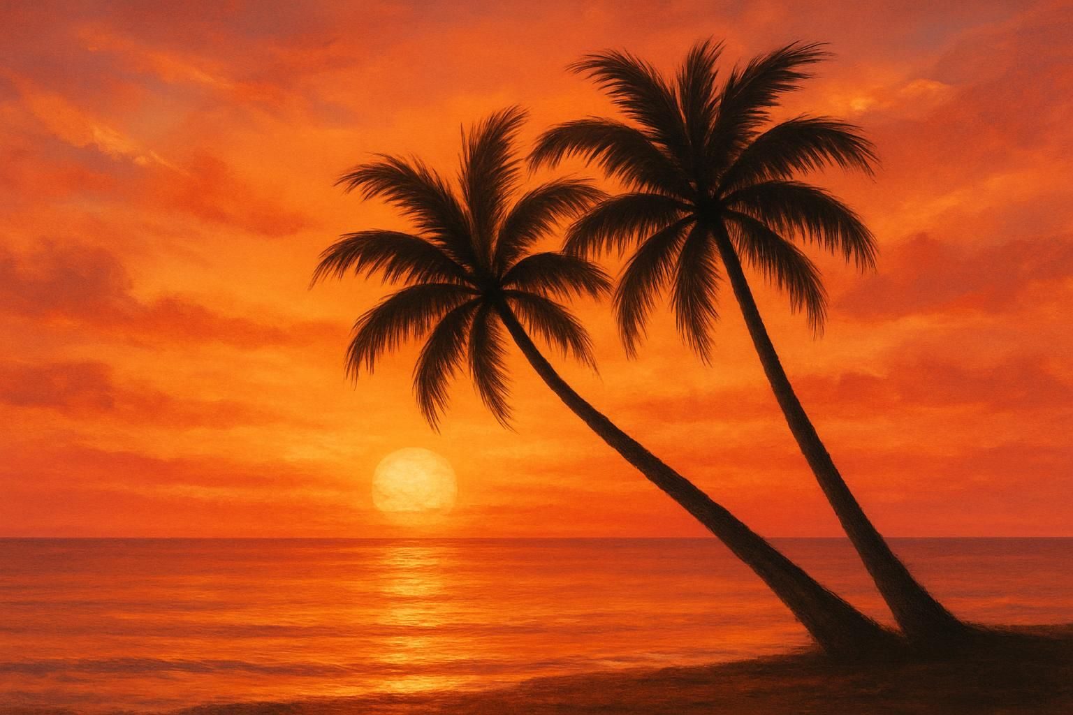 Sunset for Two eCard - free Flirting greeting card