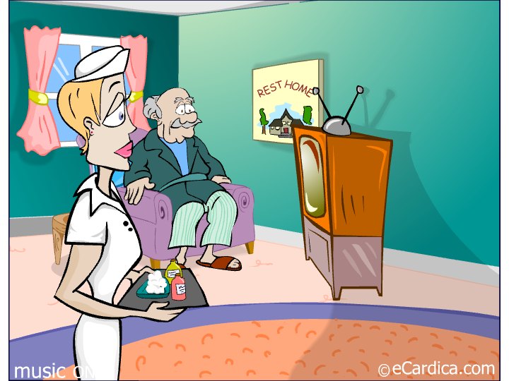 Caring Nurse At The Rest Home eCard - free More Holidays greeting card