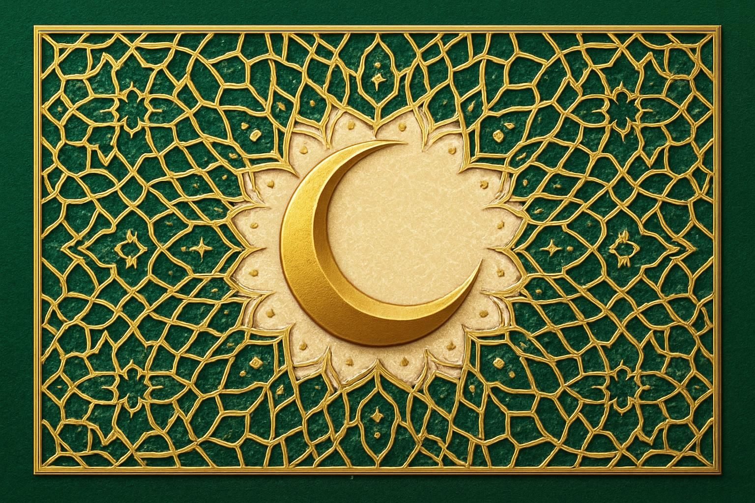Geometric Blessings eCard - free Eid greeting card