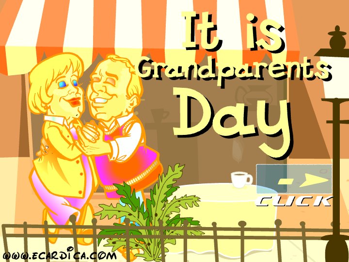 It Is Grandparents Day Dance eCard - free Grandparents Day greeting card