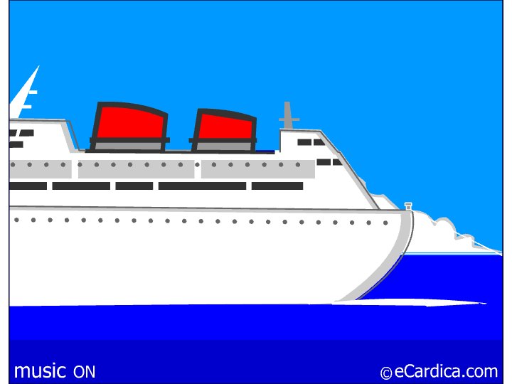 Fifty Birthday Cruise Ship eCard - free 50th Birthday greeting card