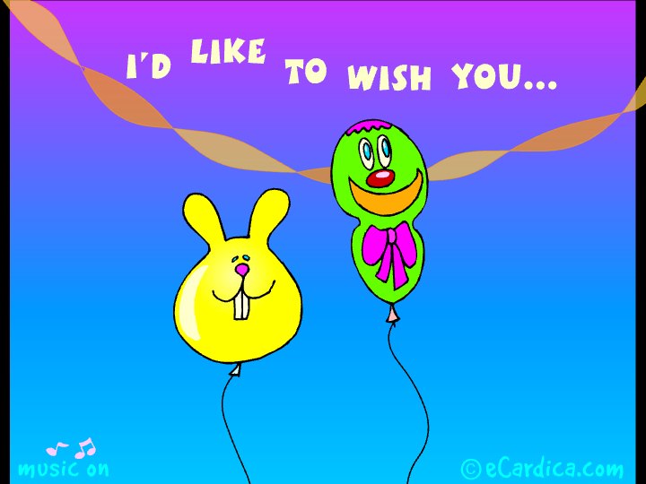 Bar Mitzvah Birthday Balloons eCard - free Bar & Bat Mitzvah greeting card
