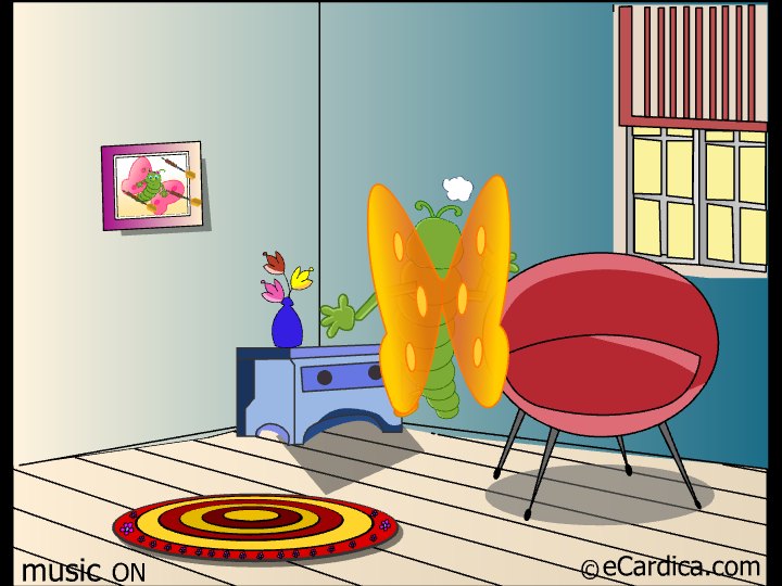 Funny Butterfly Surprise eCard - free Funny greeting card