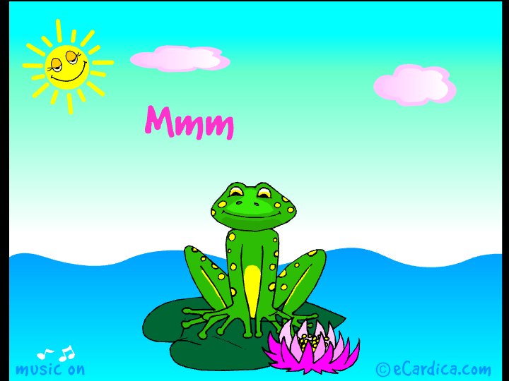 Hello Smiling Frog eCard - free Just Because greeting card