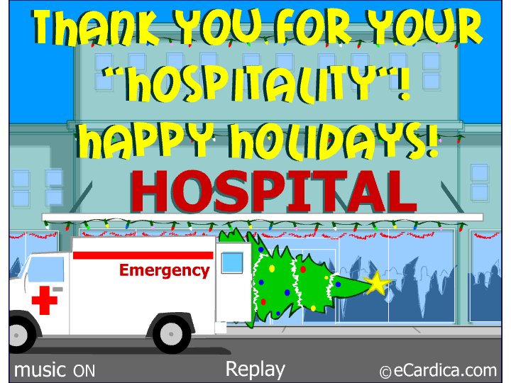 Thanks For Your Holiday Hospitality
