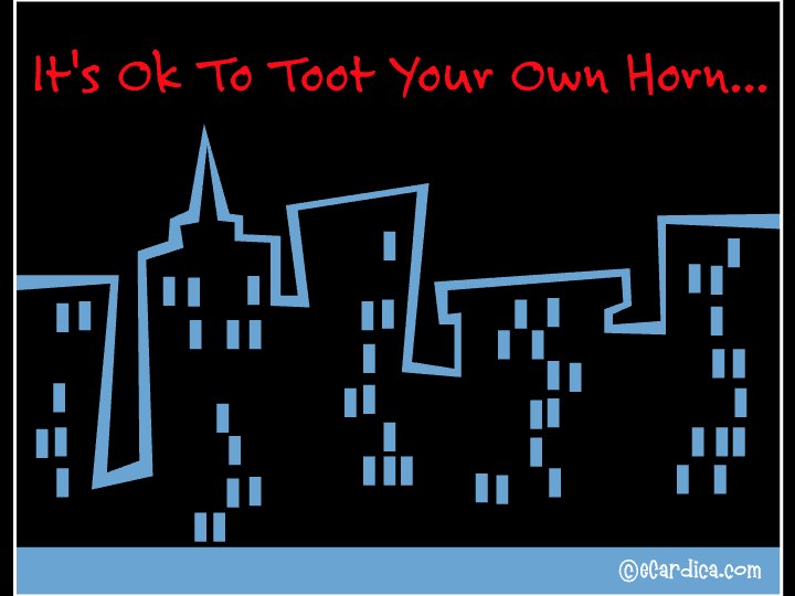 Toot Your Own Horn New Car eCard - free New Car greeting card