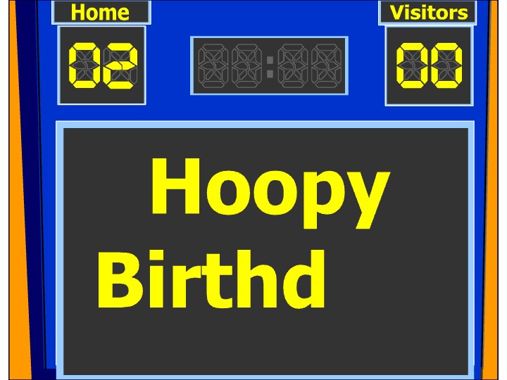 Hoopy Basketball Birthday eCard - free Kids Birthday greeting card