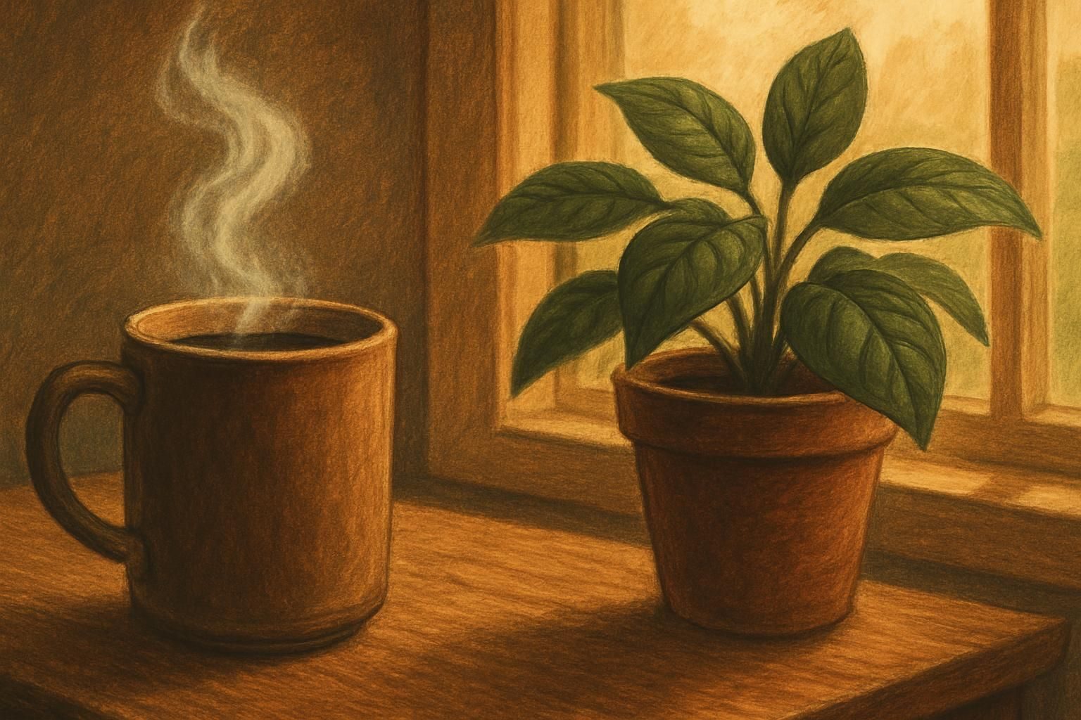 Coffee & Calm eCard - free Husband Birthday greeting card