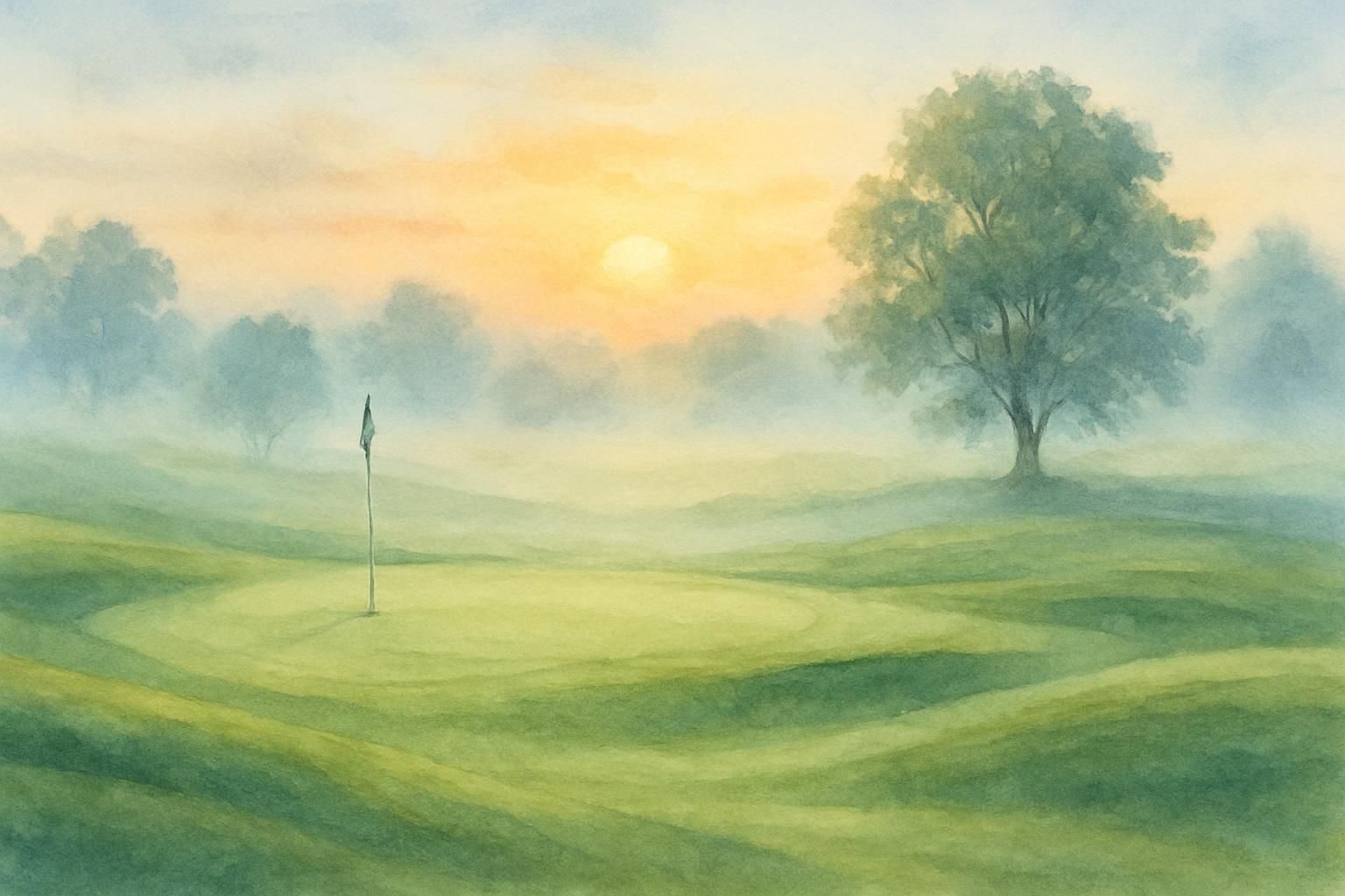 Golf Morning eCard - free Husband Birthday greeting card