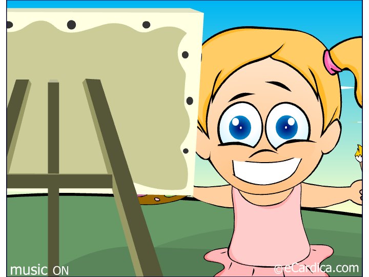 I Love You Daddy Painting eCard - free Father's Day greeting card