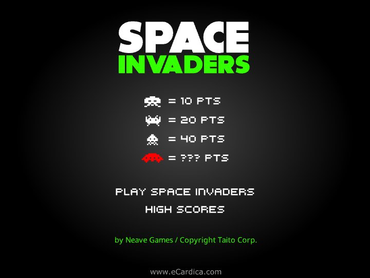 Retro Space Invaders Game eCard - free Classic Games greeting card