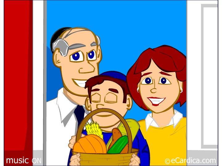 Sukkot Family Harvest Joy eCard - free More Holidays greeting card