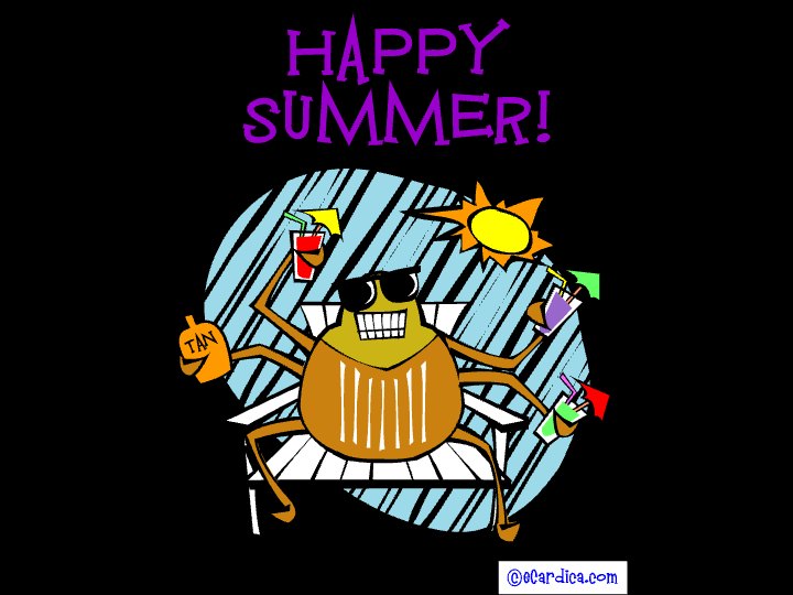 Happy Summer Cool Beetle